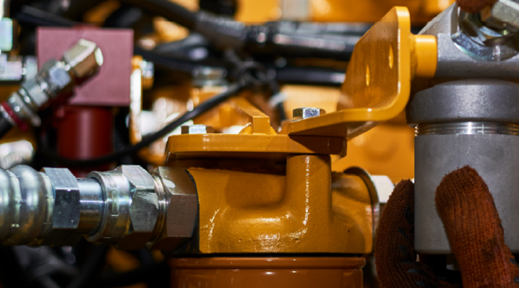 Industrial equipments including valves and bolts. 