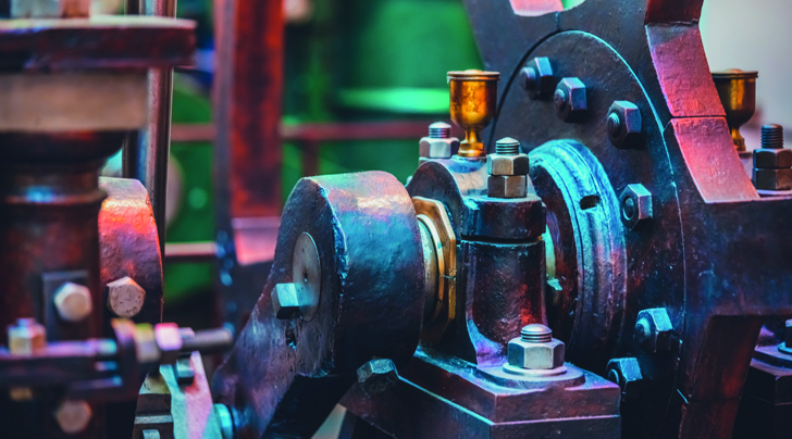 Closeup of a machine