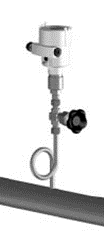 grisehale-rør (coiled eller spiralformet) anvendes ved horizontal insallation af tryktransmitter