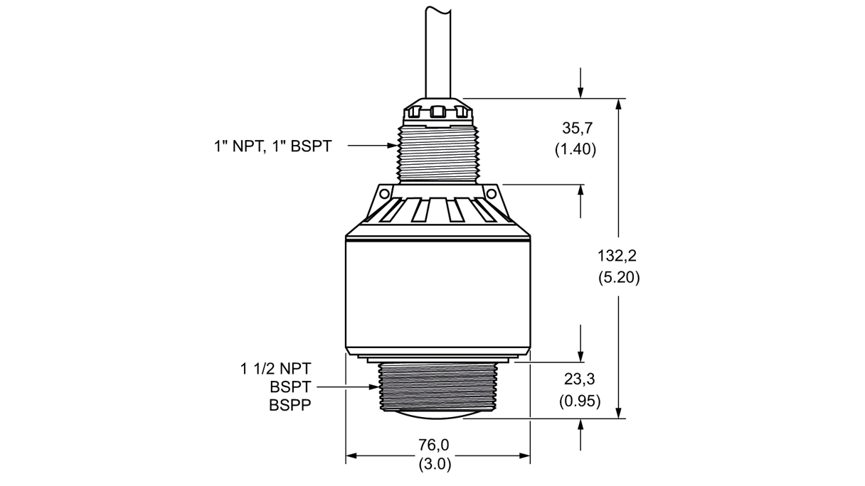 Insatech Siemens SITRANS LR110 Dimensions Drawing 7ML531 16 9