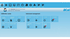 Insatech Additel Acal Main Screen