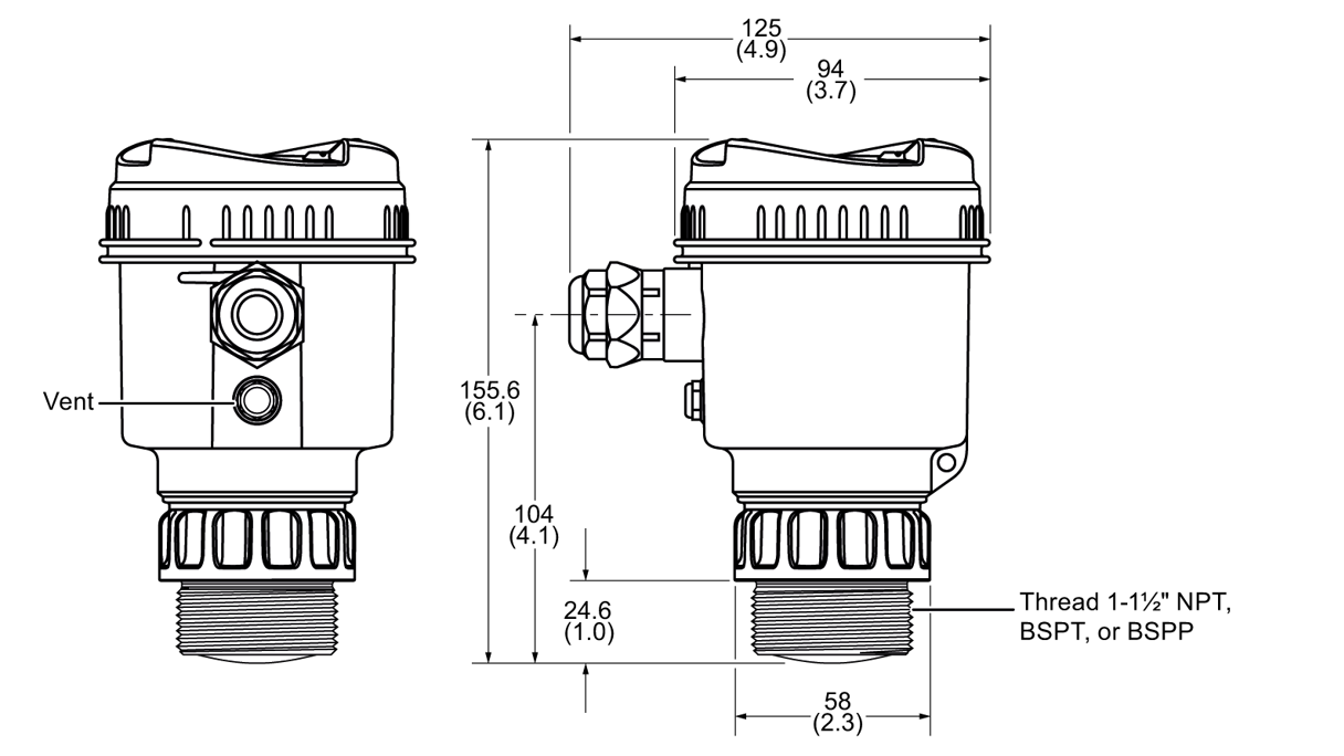 Insatech Siemens LR140 LR150 Dimensions Diagram 7ML533 7ML534 16 9