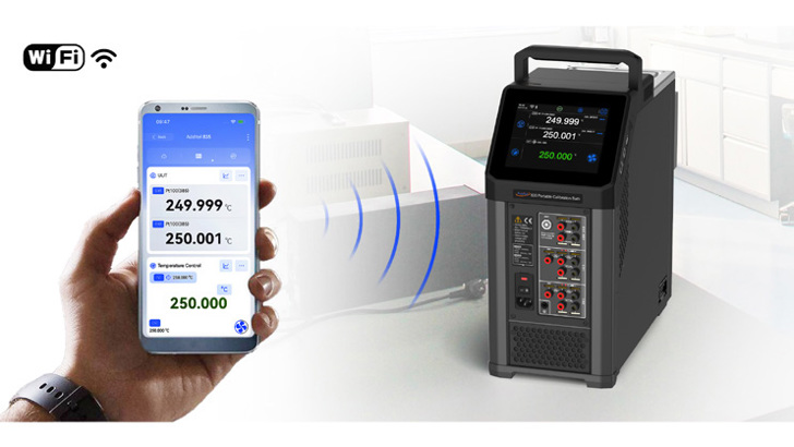 ADT835 Bærbart Kalibreringsbad Connected Med Mobil Med Wifi