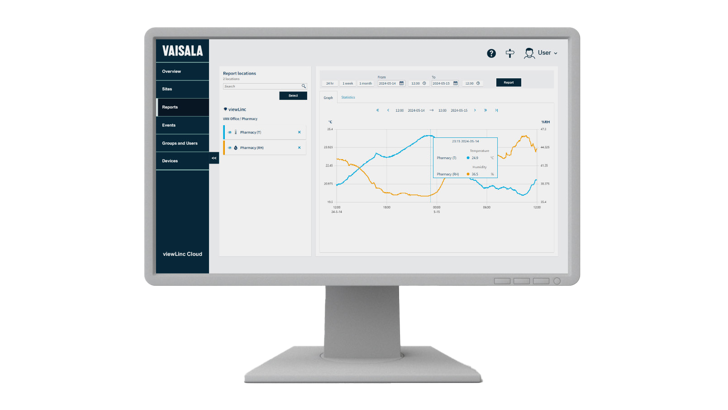 Insatech Vaisala Viewlinc Cloud Screen 16 9