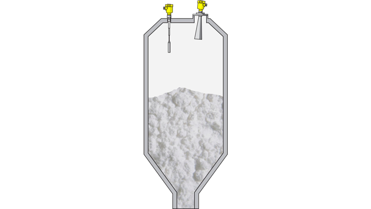 Radar_niveau_pulver_granulater